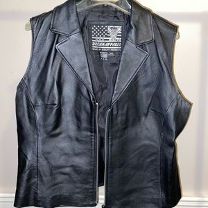 USA Bikers Dream Apparel Womens Vest XXXL - Black